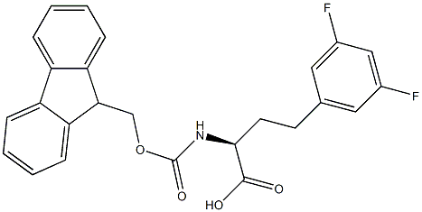 (S)-a-(Fmoc-amino)-3,5-difluorobenzenebutanoic acid Structure