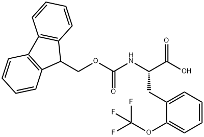 N-Fmoc-2-(trifluoromethoxy)-L-phenylalanine 구조식 이미지