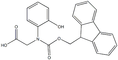 Fmoc-S-2-hydroxyphenylglycine 구조식 이미지