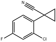 1-(2-CHLORO-4-FLUOROPHENYL)CYCLOPROPANE-1-CARBONITRILE 구조식 이미지