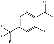 1-(3-fluoro-5-(trifluoromethyl)pyridin-2-yl)ethanone Structure