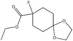 ethyl 8-fluoro-1,4-dioxaspiro[4.5]decane-8-carboxylate Structure