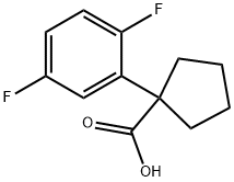 1-(2,5-difluorophenyl)cyclopentane-1-carboxylic acid Structure