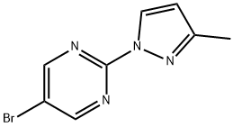 5-bromo-2-(3-methylpyrazol-1-yl)pyrimidine Structure