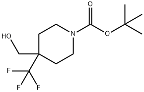 TERT-BUTYL 4-(HYDROXYMETHYL)-4-(TRIFLUOROMETHYL)PIPERIDINE-1-CARBOXYLATE Structure