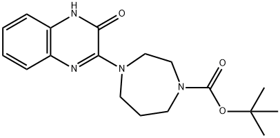 tert-butyl4-(3-oxo-3,4-dihydroquinoxalin-2-yl)-1,4-diazepane-1-carboxylate Structure