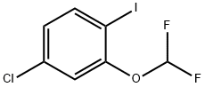 4-chloro-2-(difluoromethoxy)-1-iodobenzene Structure