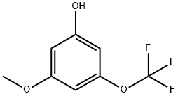 3-METHOXY-5-(TRIFLUOROMETHOXY)PHENOL 구조식 이미지