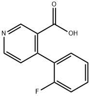 4-(2-fluorophenyl)nicotinic acid Structure
