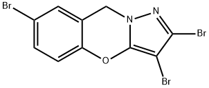 2,3,7-tribromo-9H-pyrazolo[5,1-b][1,3]benzoxazine 구조식 이미지