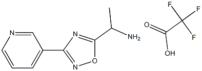 {1-[3-(3-pyridinyl)-1,2,4-oxadiazol-5-yl]ethyl}amine trifluoroacetate 구조식 이미지