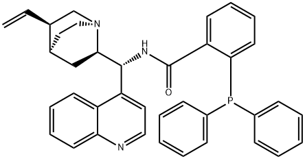 N-(9R)-cinchonan-9-yl-2-(diphenylphosphino)-Benzamide Structure