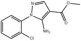 methyl 5-amino-1-(2-chlorophenyl)-1H-pyrazole-4-carboxylate 구조식 이미지