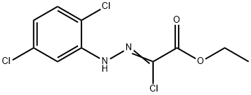 ethyl (2Z)-2-chloro-2-[2-(2,5-dichlorophenyl)hydrazin-1-ylidene]acetate 구조식 이미지