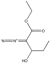 Pentanoic acid, 2-diazo-3-hydroxy-, ethyl ester 구조식 이미지