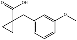 1-[(3-Methoxyphenyl)methyl]cyclopropane-1-carboxylic acid Structure