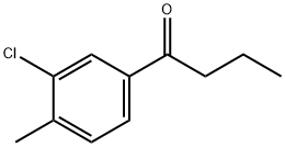 3'-CHLORO-4'-METHYLBUTYROPHENONE 구조식 이미지