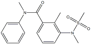 N,2-dimethyl-3-[methyl(methylsulfonyl)amino]-N-phenylbenzamide Structure