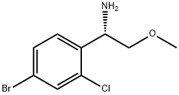 (1S)-1-(4-BROMO-2-CHLOROPHENYL)-2-METHOXYETHYLAMINE 구조식 이미지