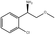 (1R)-1-(2-CHLOROPHENYL)-2-METHOXYETHAN-1-AMINE 구조식 이미지