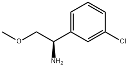 (1R)-1-(3-CHLOROPHENYL)-2-METHOXYETHAN-1-AMINE Structure
