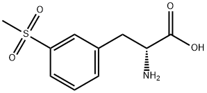 (R)-2-amino-3-(3-(methylsulfonyl)phenyl)propanoic acid Structure