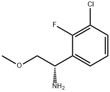 (1S)-1-(3-CHLORO-2-FLUOROPHENYL)-2-METHOXYETHYLAMINE 구조식 이미지