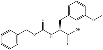 N-Cbz-L-3-methoxy-Phenylalanine 구조식 이미지