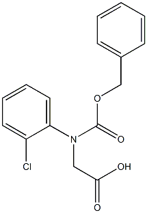 N-Cbz-R-2-Chlorophenylglycine 구조식 이미지
