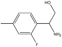 2-AMINO-2-(2-FLUORO-4-METHYLPHENYL)ETHAN-1-OL 구조식 이미지