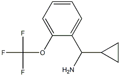 CYCLOPROPYL[2-(TRIFLUOROMETHOXY)PHENYL]METHANAMINE 구조식 이미지