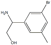 2-AMINO-2-(3-BROMO-5-METHYLPHENYL)ETHAN-1-OL 구조식 이미지