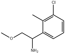 1-(3-CHLORO-2-METHYLPHENYL)-2-METHOXYETHAN-1-AMINE Structure