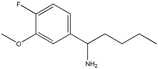 1-(4-FLUORO-3-METHOXYPHENYL)PENTYLAMINE 구조식 이미지