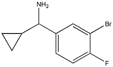 (3-BROMO-4-FLUOROPHENYL)(CYCLOPROPYL)METHANAMINE 구조식 이미지