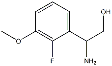 2-AMINO-2-(2-FLUORO-3-METHOXYPHENYL)ETHAN-1-OL 구조식 이미지