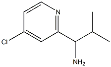 1-(4-chloropyridin-2-yl)-2-methylpropan-1-amine 구조식 이미지