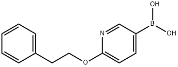 (6-phenethoxypyridin-3-yl)boronic acid 구조식 이미지