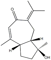 6(1H)-Azulenone,2,3,3a,7,8,8a-hexahydro-1-hydroxy-1,4-dimethyl-7-(1-methylethylidene)-,(1S,3aS,8aS)- Structure