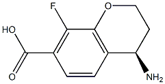 (4R)-4-AMINO-8-FLUOROCHROMANE-7-CARBOXYLIC ACID Structure