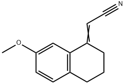 (E)-2-(7-methoxy-3,4-dihydronaphthalen-1(2H)-ylidene)acetonitrile Structure