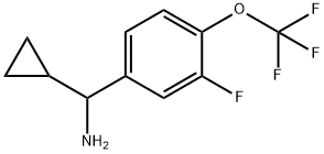 CYCLOPROPYL[3-FLUORO-4-(TRIFLUOROMETHOXY)PHENYL]METHANAMINE Structure