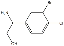 2-AMINO-2-(3-BROMO-4-CHLOROPHENYL)ETHAN-1-OL 구조식 이미지