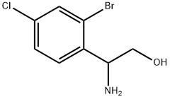 2-AMINO-2-(2-BROMO-4-CHLOROPHENYL)ETHAN-1-OL 구조식 이미지