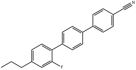 [1,1':4',1''-Terphenyl]-4-carbonitrile, 2''-fluoro-4''-propyl- Structure