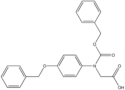 N-Cbz-R-4-(phenylmethoxy)-phenylglycine 구조식 이미지