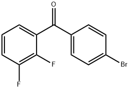 (4-Bromophenyl)-(2,3-difluorophenyl)methanone 구조식 이미지