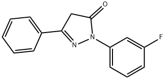 1-(3-fluorophenyl)-3-phenyl-1H-pyrazol-5(4H)-one 구조식 이미지