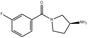 (S)-(3-Aminopyrrolidin-1-yl)(3-fluorophenyl)methanone Structure