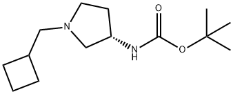 (S)-tert-Butyl 1-(cyclobutylmethyl)pyrrolidin-3-ylcarbamate Structure